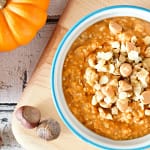 Delicie-se com esta receita de papas de aveia de laranja e abóbora