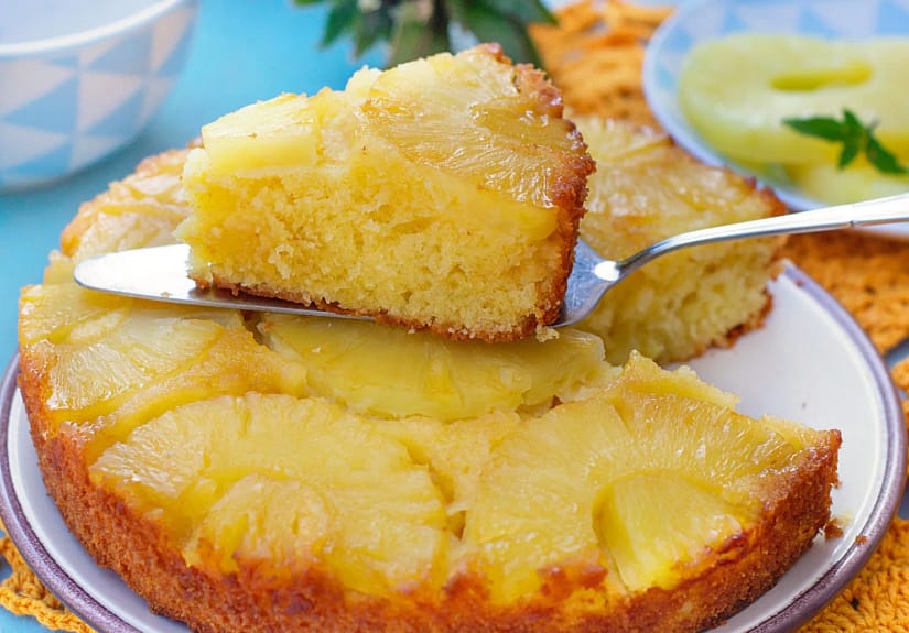 Receita saborosa: Aprenda a fazer o “melhor e mais rápido” bolo de ananás